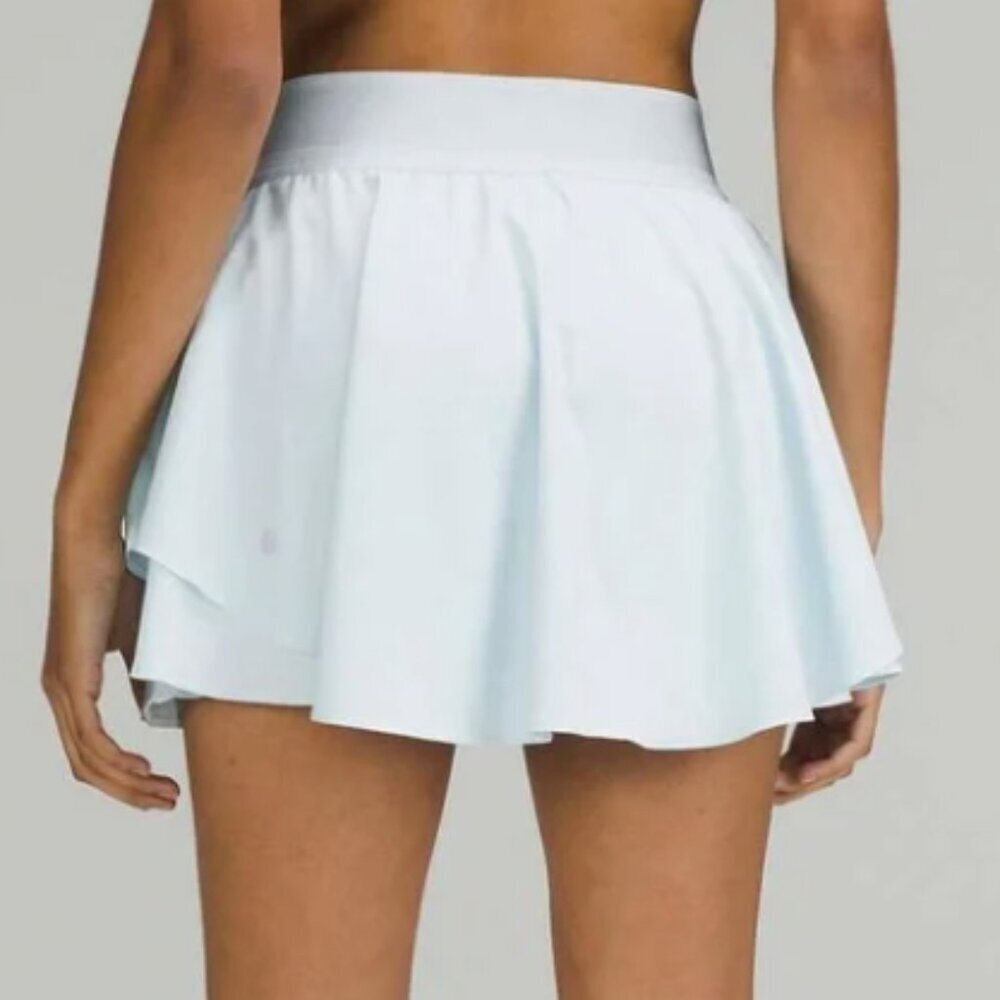 lululemon athletica Court Rival High-Rise Skirt Powder Blue PWBE Size 4 Long NWT - Picture 2 of 7